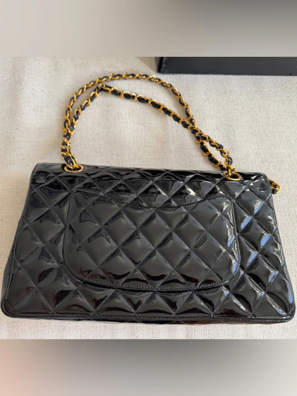 CHANEL Vintage Classic Doubr Bag w/ Flap and 24k Gold Hardware 2003 - Picture 10 of 11